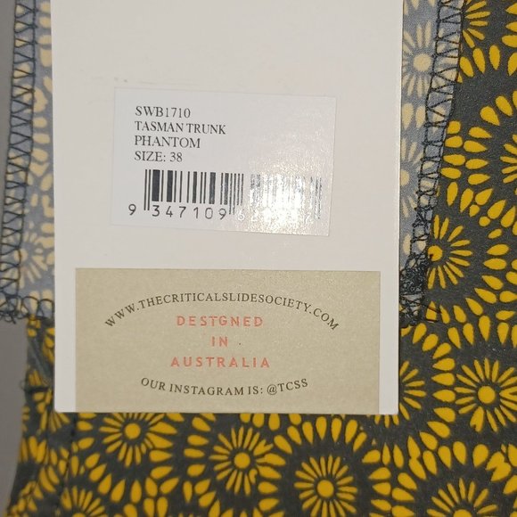 Critical Slide Society Men's Beach Shorts- Tassman Trunk - Phantom - Picture 3 of 4